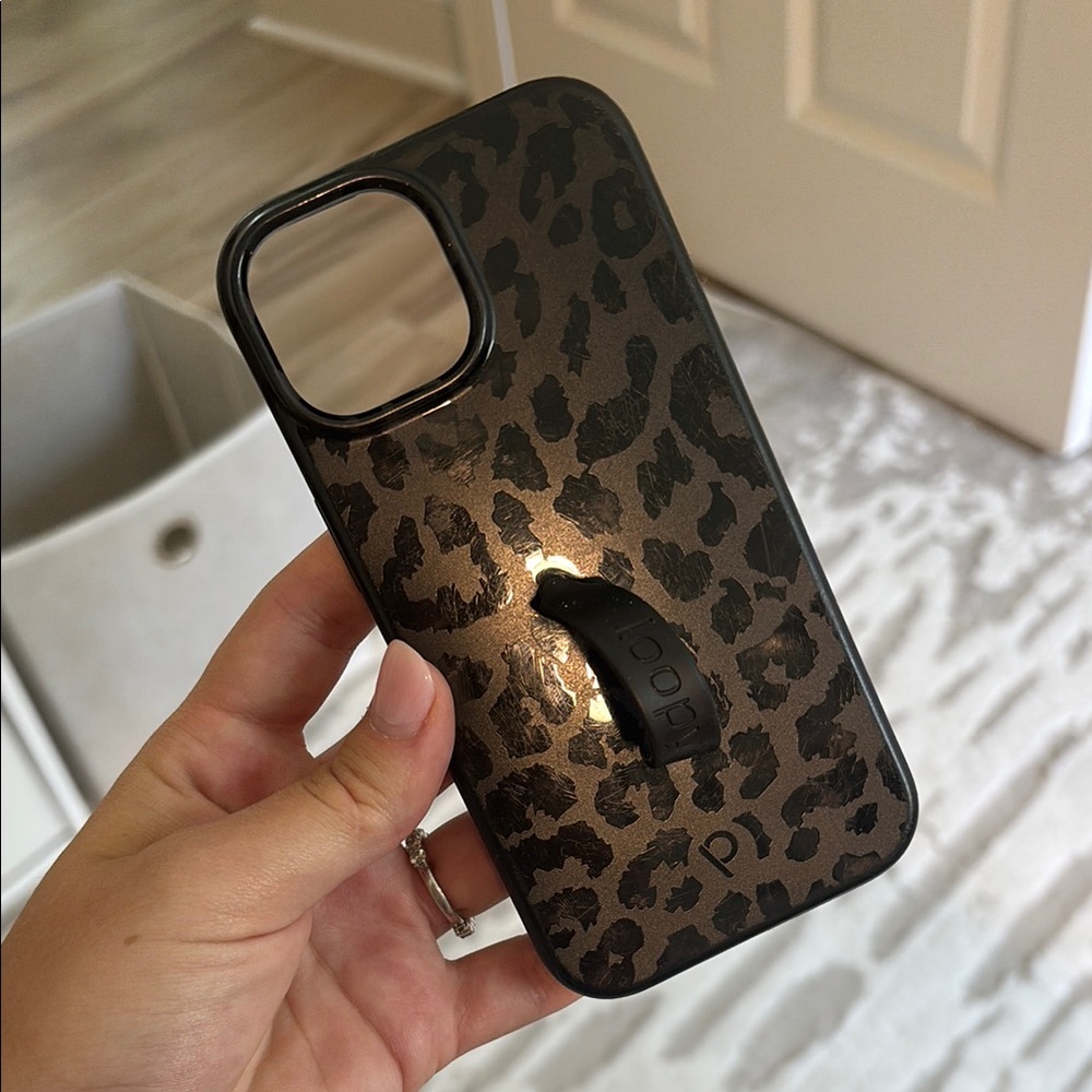 Black Leopard Phone Case loopy